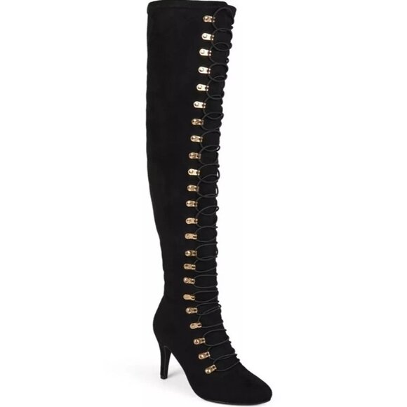 Journee Collection Women's Wide Calf Trill Boot - Picture 1 of 5